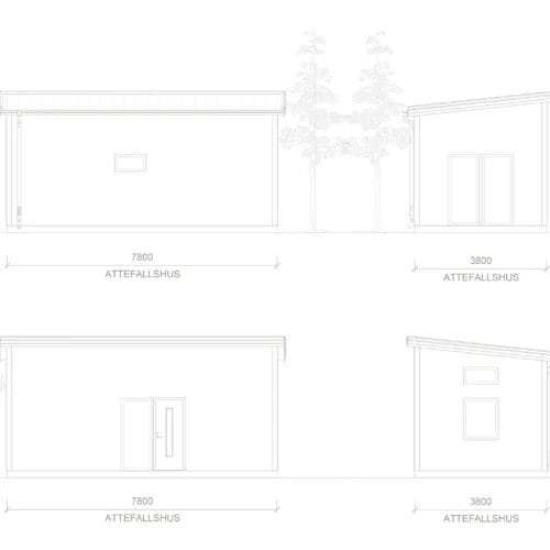 Borås 7 attefallshus borås fasadritning