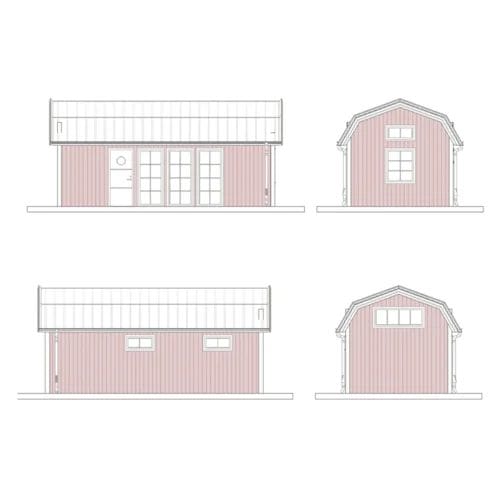 Gotland 7 attefallshus gotland fasadritning