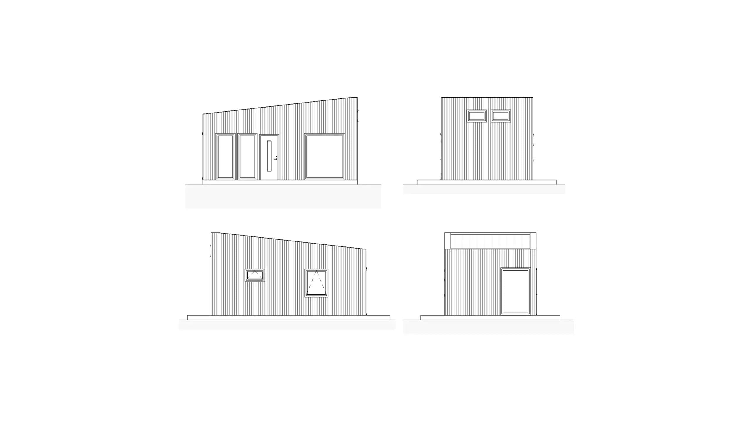 Lund 4 attefallshus lund fasadritning