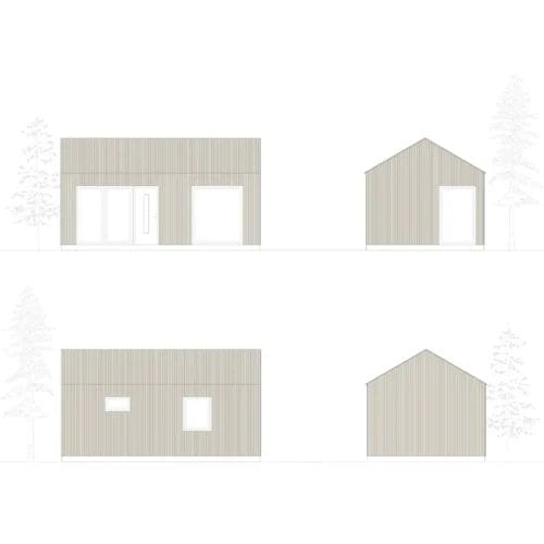 Sigtuna 7 attefallshus sigtuna fasadritning