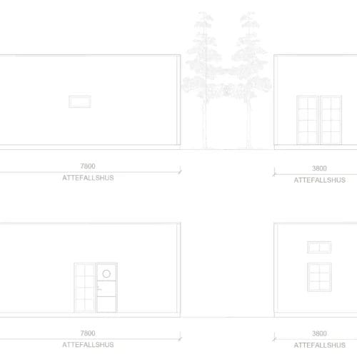 attefallshus umeå fasadritning