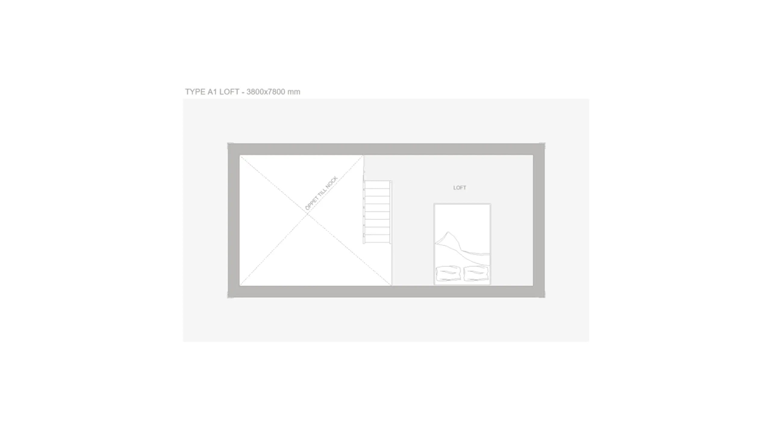 Götaland 3 campingstugor götaland planritning loft