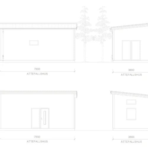 fjällstugor abisko fasadritning