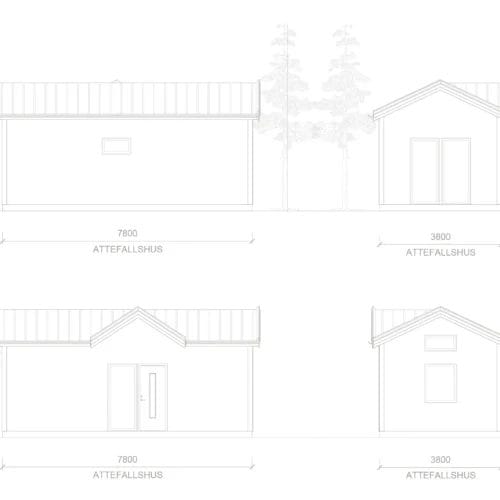 Jämtland 9 fjällstugor jämtland fasadritning