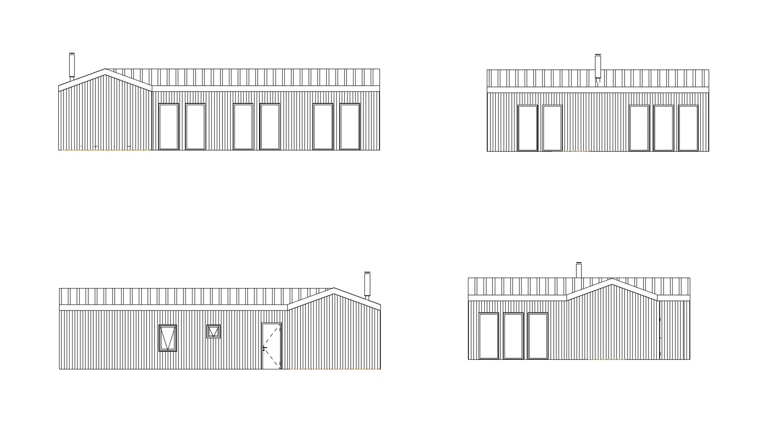 Sörmland 3 fritidshus sörmland fasadritning