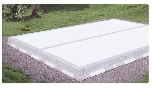 tjällden isolerad hybridgrund